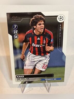 2024 Topps # HH-1 Kaká UEFA Champions League Historic Hat- Trick